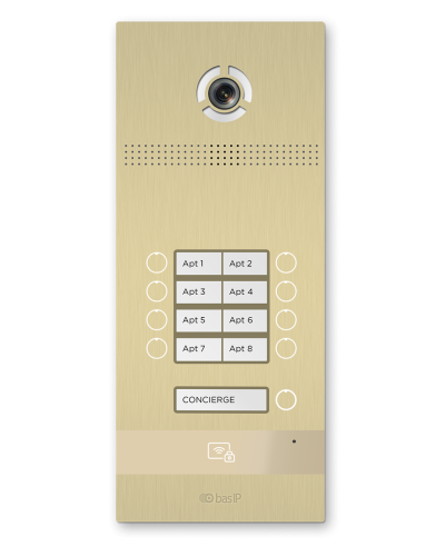 BI-08FB GOLD. Вызывная панель IP-домофона. BAS-IP в Евпатории