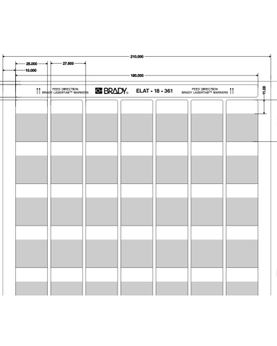 ELAT-18-361-2.5 (уп. 2500 шт.): Этикетка в Евпатории