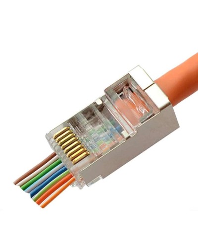 8P8C-SH-FC (100 шт) (10796c). Разъем RJ-45. CABEUS в Евпатории