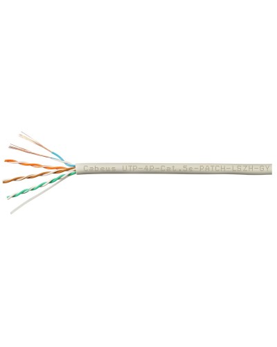 UTP-4P-Cat.5e-SOLID-GY-LIGHT-100 (9995c-5). Кабель «витая пара» (LAN) для структурированных систем связи. CABEUS в Евпатории