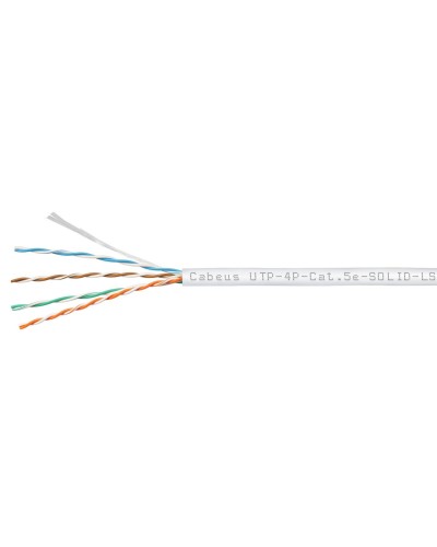 UTP-4P-Cat.5e-SOLID-LSZH-WH (9782c). Кабель «витая пара» (LAN) для структурированных систем связи. CABEUS в Евпатории