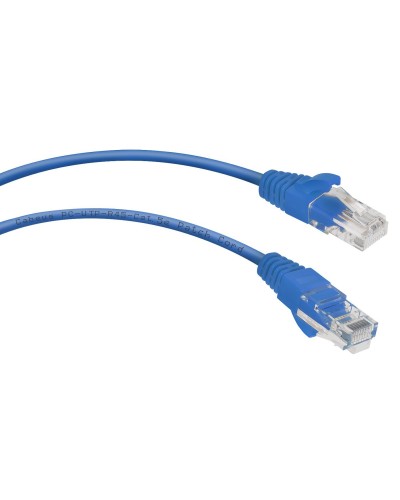 PC-UTP-RJ45-Cat.5e-0.3m-BL (7662c), синий. Патч-корд медный. CABEUS в Евпатории