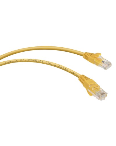 PC-UTP-RJ45-Cat.6-2m-YL (8707c), желтый. Патч-корд медный. CABEUS в Евпатории