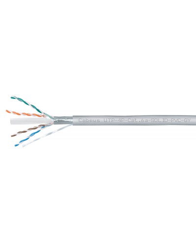 UTP-4P-Cat.6a-SOLID-PVC-GY (11373c). Кабель «витая пара» (LAN) для структурированных систем связи. CABEUS в Евпатории