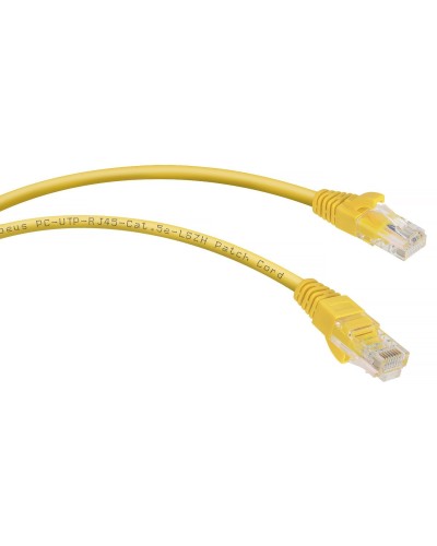 PC-UTP-RJ45-Cat.5e-3m-YL-LSZH (9500c), желтый. Патч-корд медный. CABEUS в Евпатории