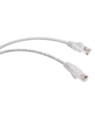 PC-UTP-RJ45-Cat.6-3m (7269c), серый. Патч-корд медный. CABEUS в Евпатории
