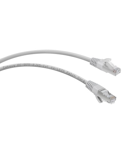 PC-SSTP-RJ45-Cat.6a-1m-LSZH (7901c), серый. Патч-корд медный. CABEUS в Евпатории