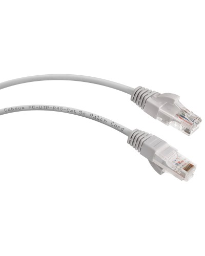 PC-UTP-RJ45-Cat.5e-1.5m (7212c), серый. Патч-корд медный. CABEUS в Евпатории