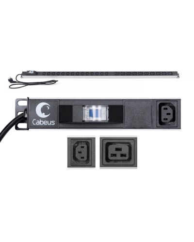 PDU-16-14C13-10C19-B-C14 (9553c). Блок розеток. CABEUS в Евпатории
