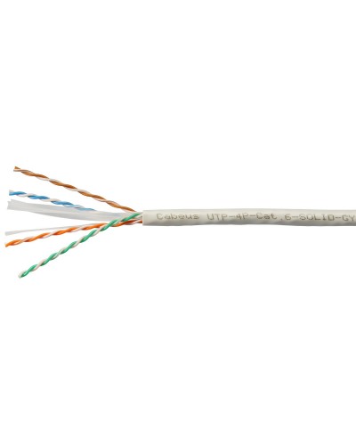 UTP-4P-Cat.6-SOLID-LSLTx-GY (11143c). Кабель «витая пара» (LAN) для структурированных систем связи. CABEUS в Евпатории