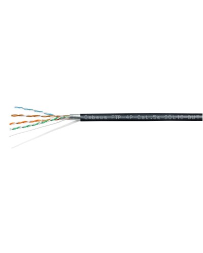 FTP-4P-Cat.5e-SOLID-OUT-PE-UV (11792c). Кабель «витая пара» (LAN) для структурированных систем связи. CABEUS в Евпатории