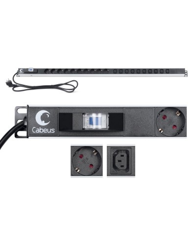 PDU-16-10S-10C13-B (9552c). Блок розеток. CABEUS в Евпатории