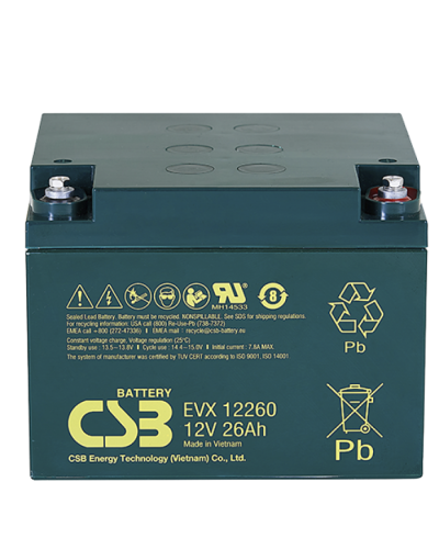 CSB EVX 12260. Аккумулятор герметичный свинцово-кислотный. CSB в Евпатории