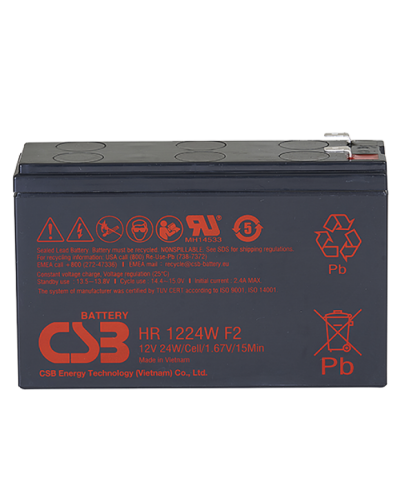 CSB HR 1224W F2 F1. Аккумулятор герметичный свинцово-кислотный. CSB в Евпатории