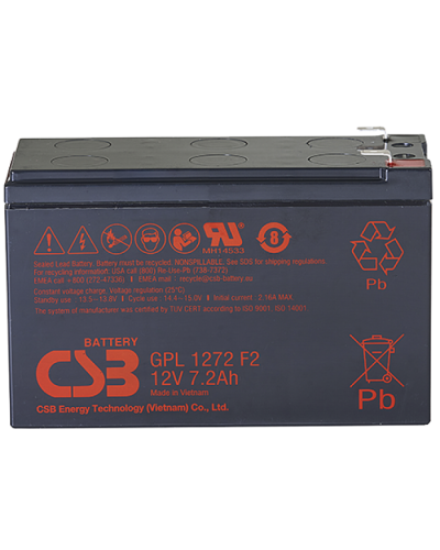 CSB GPL 1272 F2 FR. Аккумулятор герметичный свинцово-кислотный. CSB в Евпатории