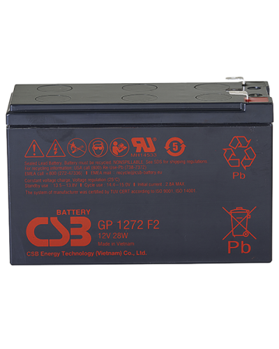 CSB GP 1272(28W) F2. Аккумулятор герметичный свинцово-кислотный. CSB в Евпатории