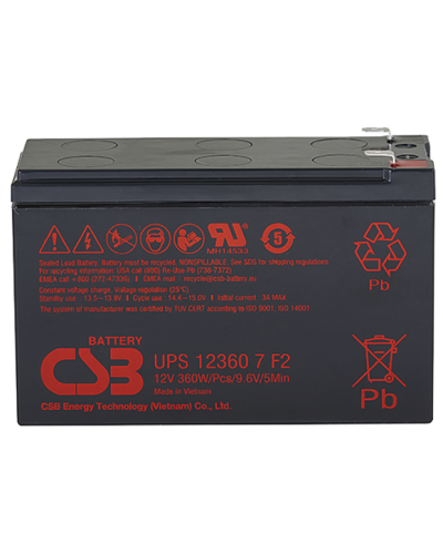 CSB UPS 123607. Аккумулятор герметичный свинцово-кислотный. CSB в Евпатории
