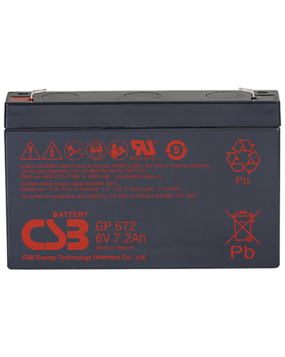 CSB GP 672. Аккумулятор герметичный свинцово-кислотный. CSB в Евпатории