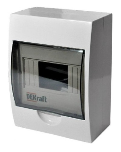ЩРН-П-6 IP41 настенный (31009DEK). Щиток модульный с прозрачной дверцей. DEKraft в Евпатории