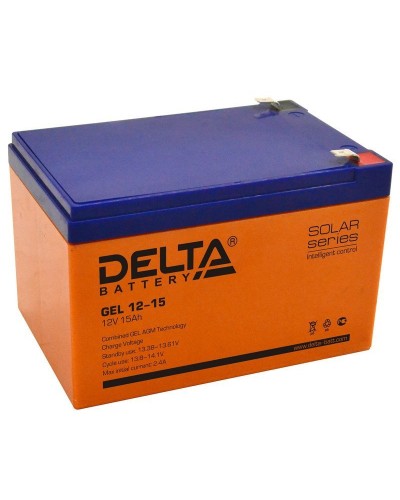 Delta GEL 12-15. Аккумулятор герметичный свинцово-кислотный. Delta в Евпатории
