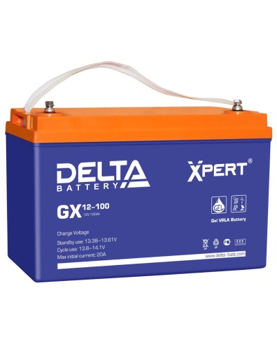 Delta GX 12-100. Аккумулятор герметичный свинцово-кислотный. Delta в Евпатории