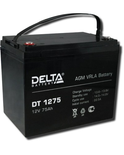 Delta DT 1275. Аккумулятор герметичный свинцово-кислотный. Delta в Евпатории