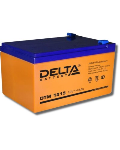 Delta DTM 1215. Аккумулятор герметичный свинцово-кислотный. Delta в Евпатории