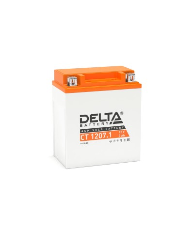 Delta CT 1207.1. Аккумулятор герметичный свинцово-кислотный стартерный. Delta в Евпатории