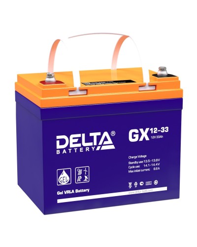 Delta GX 12-33. Аккумулятор герметичный свинцово-кислотный. Delta в Евпатории