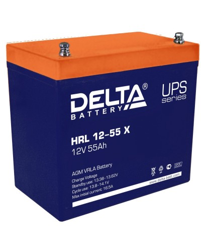 Delta HRL 12-55 X. Аккумулятор герметичный свинцово-кислотный. Delta в Евпатории