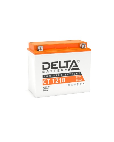 Delta CT 1218. Аккумулятор герметичный свинцово-кислотный стартерный. Delta в Евпатории