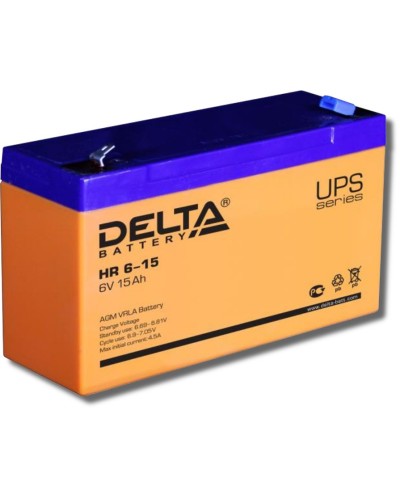 Delta HR 6-15. Аккумулятор герметичный свинцово-кислотный. Delta в Евпатории