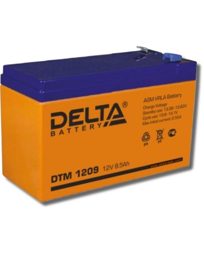 Delta DTM 1209. Аккумулятор герметичный свинцово-кислотный. Delta в Евпатории