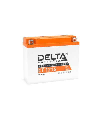 Delta CT 1216. Аккумулятор герметичный свинцово-кислотный стартерный. Delta в Евпатории