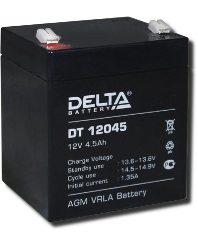 Delta DT 12045. Аккумулятор герметичный свинцово-кислотный. Delta в Евпатории