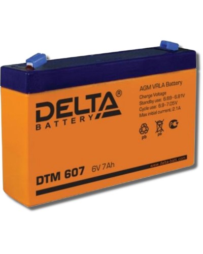 Delta DTM 607. Аккумулятор герметичный свинцово-кислотный. Delta в Евпатории