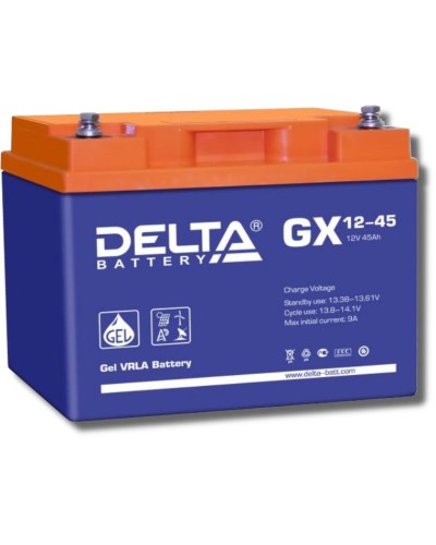 Delta GX 12-45. Аккумулятор герметичный свинцово-кислотный. Delta в Евпатории