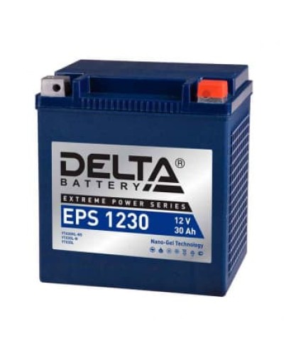 Delta EPS 1230. Аккумулятор герметичный свинцово-кислотный стартерный. Delta в Евпатории