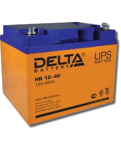 Delta HR 12-40. Аккумулятор герметичный свинцово-кислотный. Delta в Евпатории