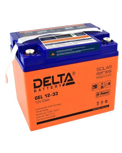 Delta GEL 12-33. Аккумулятор герметичный свинцово-кислотный. Delta в Евпатории
