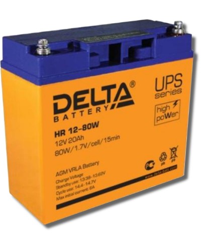 Delta HR 12-80 W. Аккумулятор герметичный свинцово-кислотный. Delta в Евпатории
