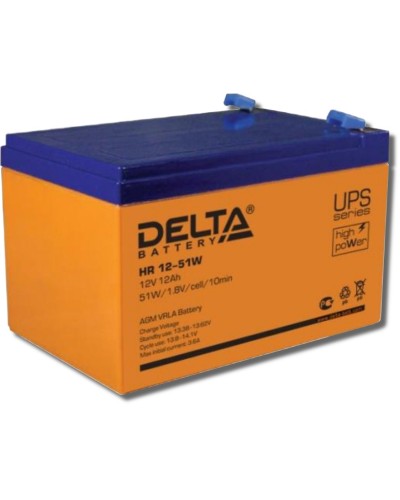 Delta HR 12-51 W. Аккумулятор герметичный свинцово-кислотный. Delta в Евпатории