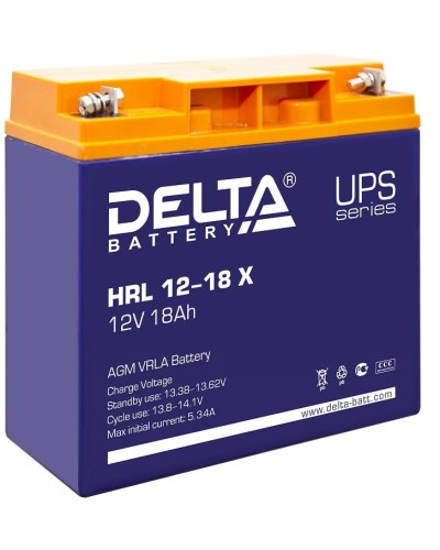 Delta HRL 12-18 X. Аккумулятор герметичный свинцово-кислотный. Delta в Евпатории