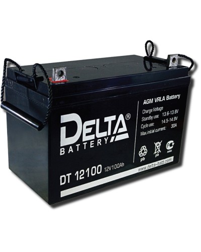 Delta DT 12100. Аккумулятор герметичный свинцово-кислотный. Delta в Евпатории
