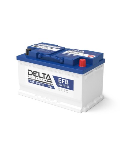 Delta START MASTER EFB 1285 (85 Ah). Аккумулятор автомобильный герметичный свинцово-кислотный. Delta в Евпатории