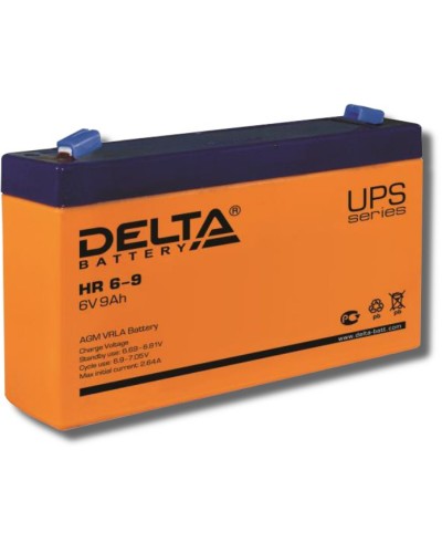 Delta HR 6-9. Аккумулятор герметичный свинцово-кислотный. Delta в Евпатории