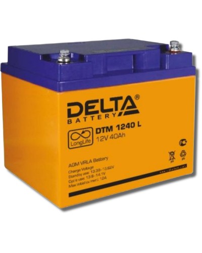 Delta DTM 1240 L. Аккумулятор герметичный свинцово-кислотный. Delta в Евпатории