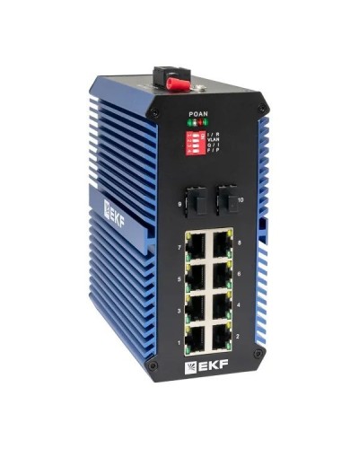 TSX-U-2GX/SFP-8GTP. Промышленный неуправляемый коммутатор. EKF в Евпатории