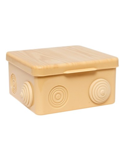 КМР-030-014 с крышкой (100х100х55) светлое дерево IP54 (plc-kmr-030-014-s). Коробка распределительная. EKF в Евпатории