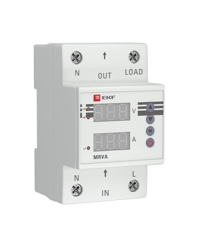 MRVA 40A PROxima (MRVA-40A). Реле напряжения и тока с дисплеем. EKF в Евпатории